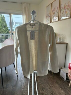 Winter white cardigan